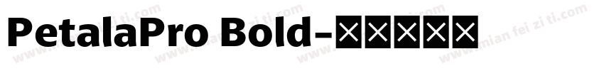 PetalaPro Bold字体转换